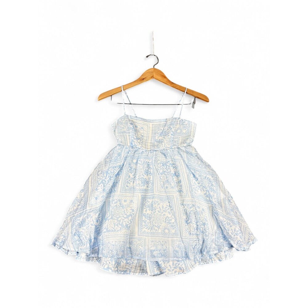 Altar'd State Light Blue Floral Mini Dress XS Spaghetti Strap